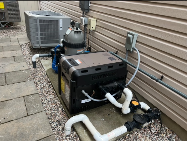 New Hayward gas heater