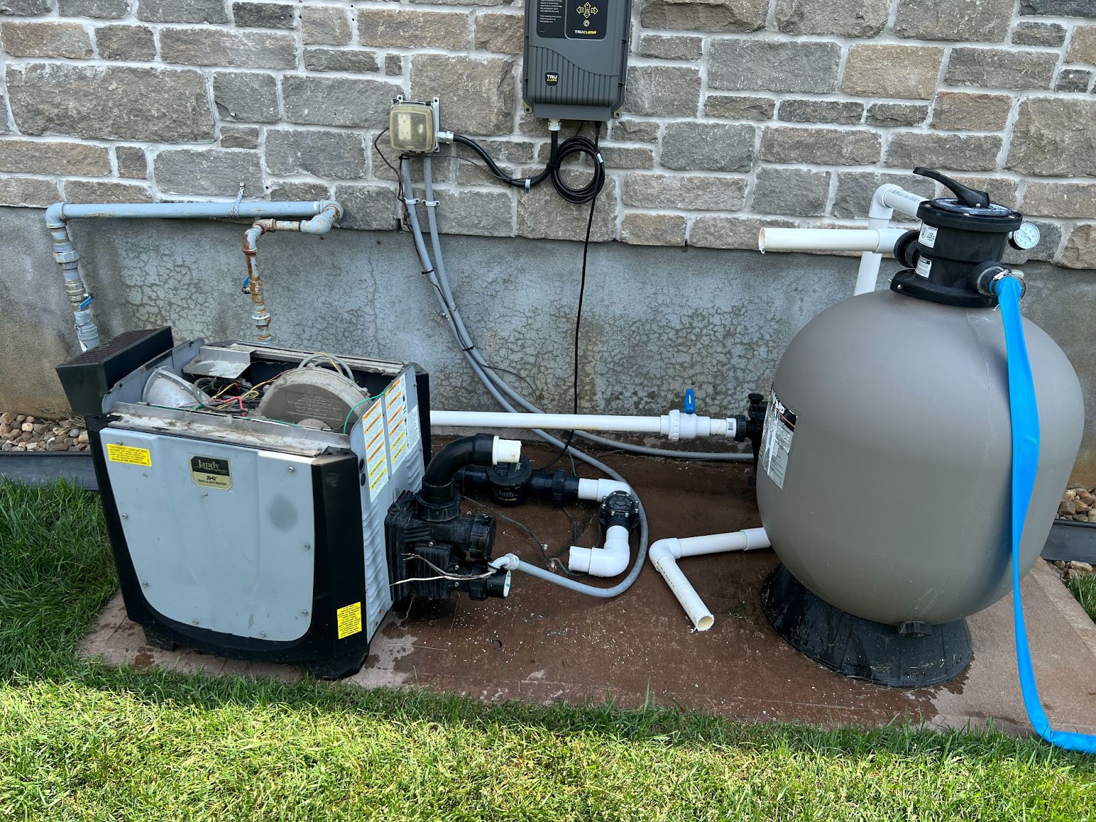 Before Pool heater installation