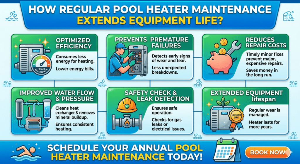 How Regular Pool Heater Maintenance Extends Equipment Life?